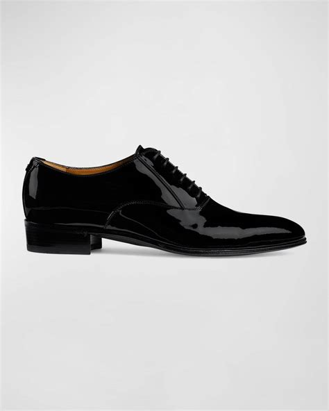 gucci worsh patent leather lace-up shoes|Gucci patent leather heels.